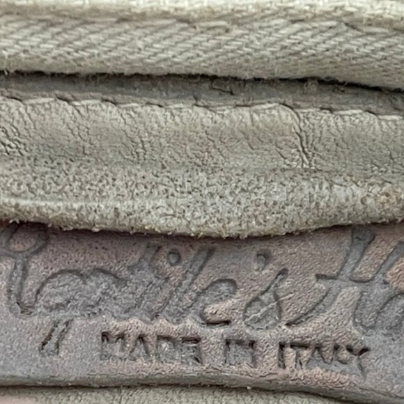 REPTILE'S HOUSE Grey Woven Leather CrossBody/Clutch with Fringe/Detachable Strap - Picture 8 of 8